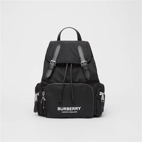 burberry the medium rucksack in logo print econyl|Burberry .